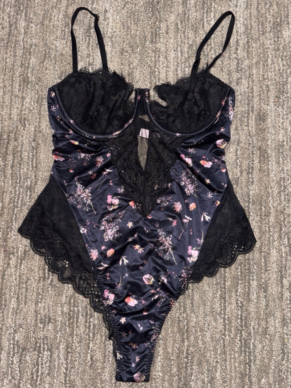 Victoria's Secret Black Lace Teddy